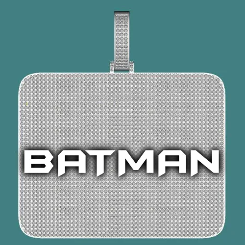 CUSTOM LETTER NECKLACE 3D BIG SQUARE sold by The GUU Shop