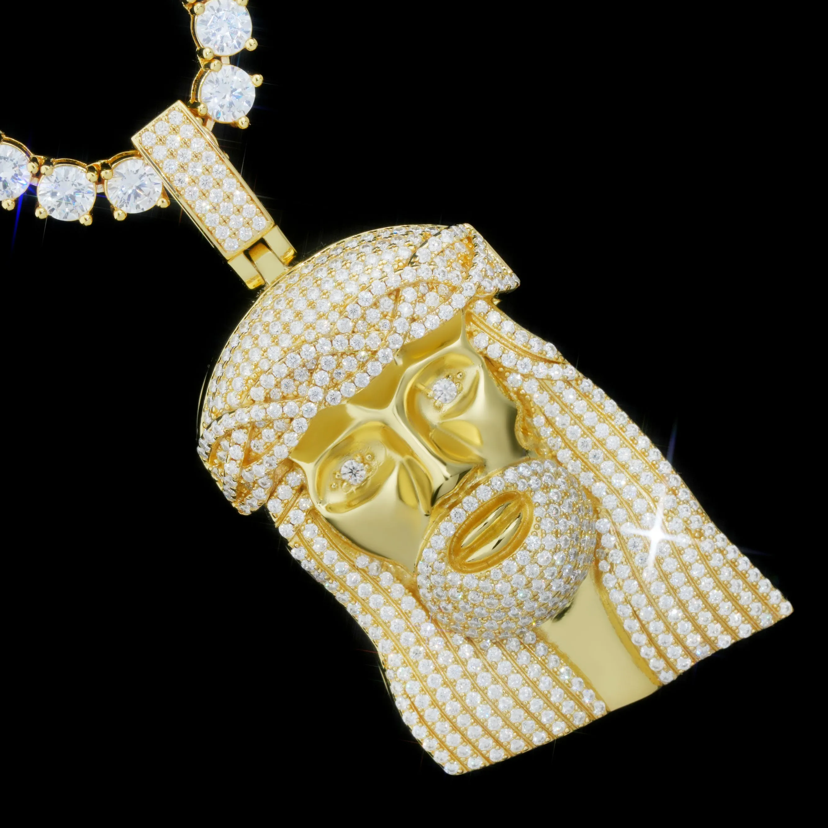 925S & VVS Moissanite Jesus In Gold sold by The GUU Shop product image thumbnail 5