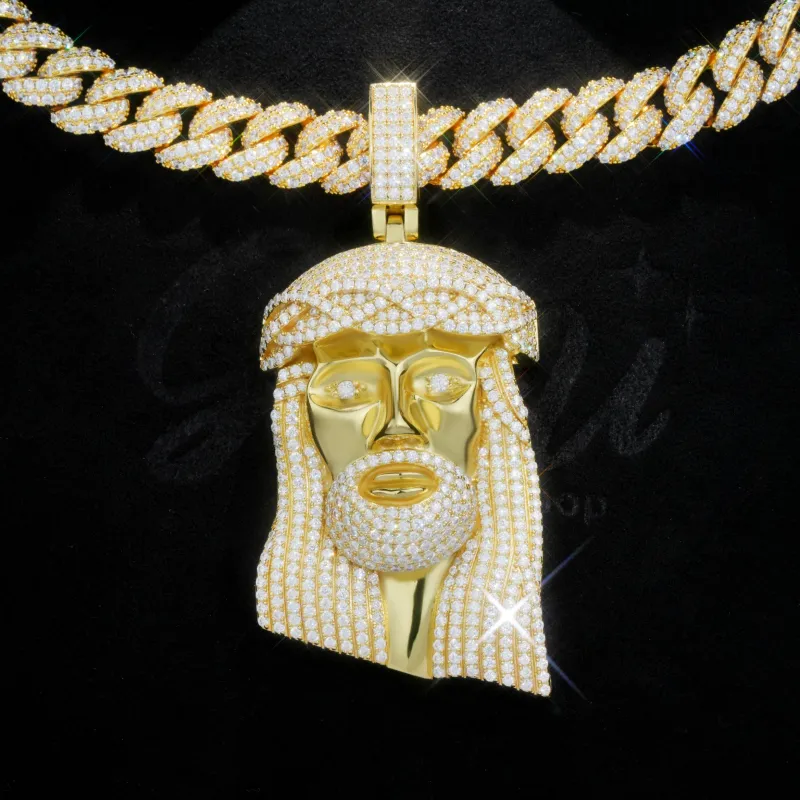 925S & VVS Moissanite Jesus In Gold sold by The GUU Shop