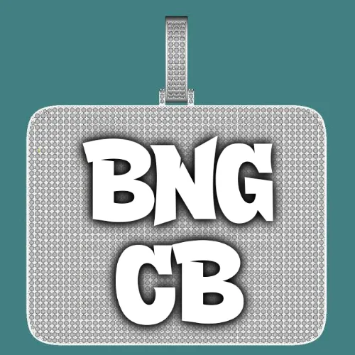 CUSTOM LETTER NECKLACE 3D BIG SQUARE sold by The GUU Shop