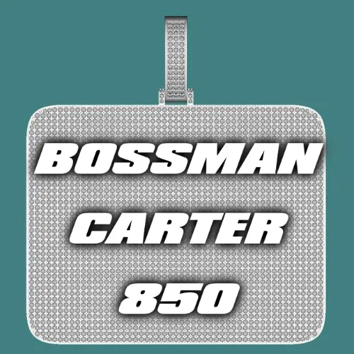 CUSTOM LETTER NECKLACE 3D BIG SQUARE sold by The GUU Shop