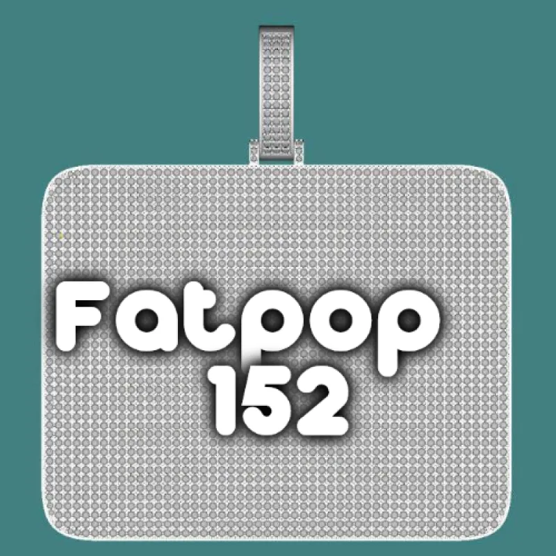 CUSTOM LETTER NECKLACE 3D BIG SQUARE sold by The GUU Shop