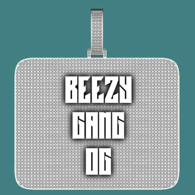 CUSTOM LETTER NECKLACE 3D BIG SQUARE sold by The GUU Shop