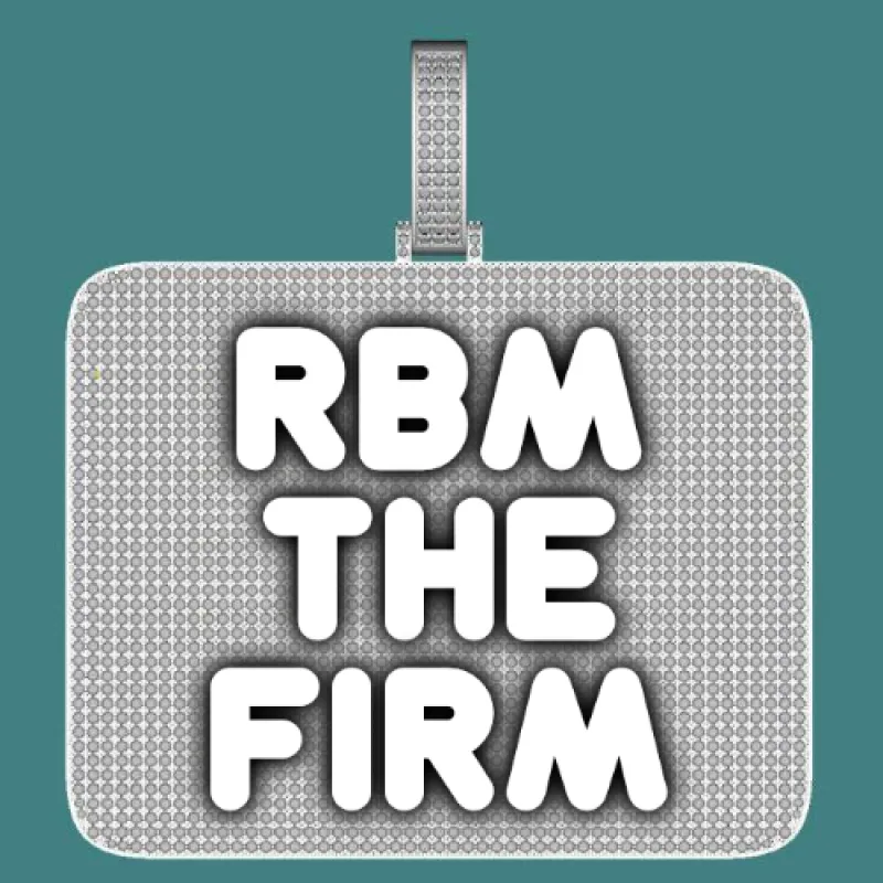 CUSTOM LETTER NECKLACE 3D BIG SQUARE sold by The GUU Shop