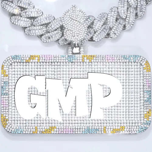 CUSTOM LETTER NECKLACE 3D COLORFUL SQUARE sold by The GUU Shop