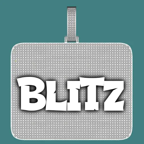 CUSTOM LETTER NECKLACE 3D BIG SQUARE sold by The GUU Shop