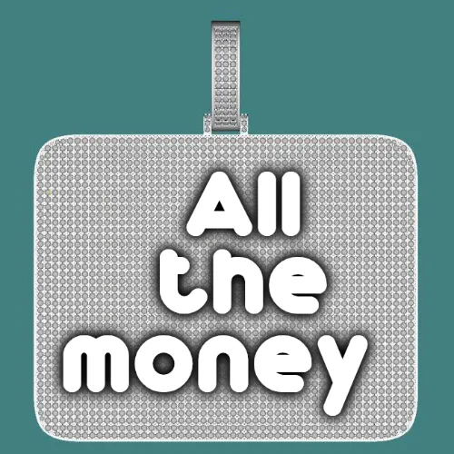 CUSTOM LETTER NECKLACE 3D BIG SQUARE sold by The GUU Shop