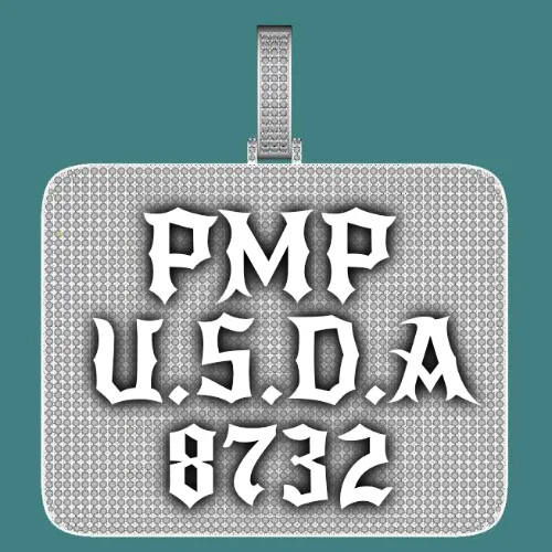 CUSTOM LETTER NECKLACE 3D BIG SQUARE sold by The GUU Shop