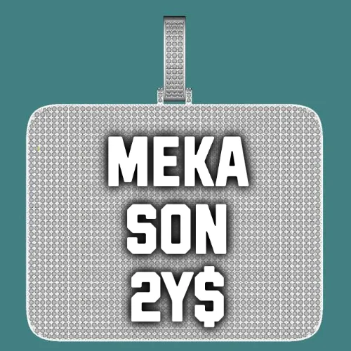 CUSTOM LETTER NECKLACE 3D BIG SQUARE sold by The GUU Shop