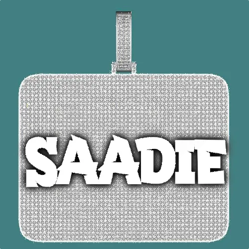 CUSTOM LETTER NECKLACE 3D BIG SQUARE sold by The GUU Shop