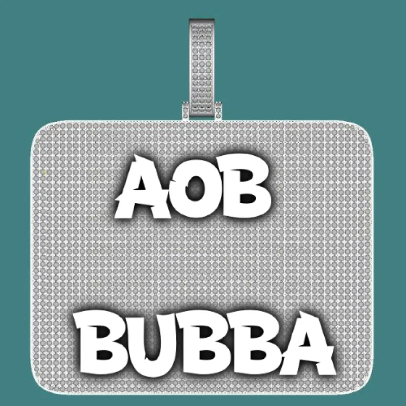 CUSTOM LETTER NECKLACE 3D BIG SQUARE sold by The GUU Shop