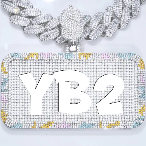 CUSTOM LETTER NECKLACE 3D COLORFUL SQUARE sold by The GUU Shop