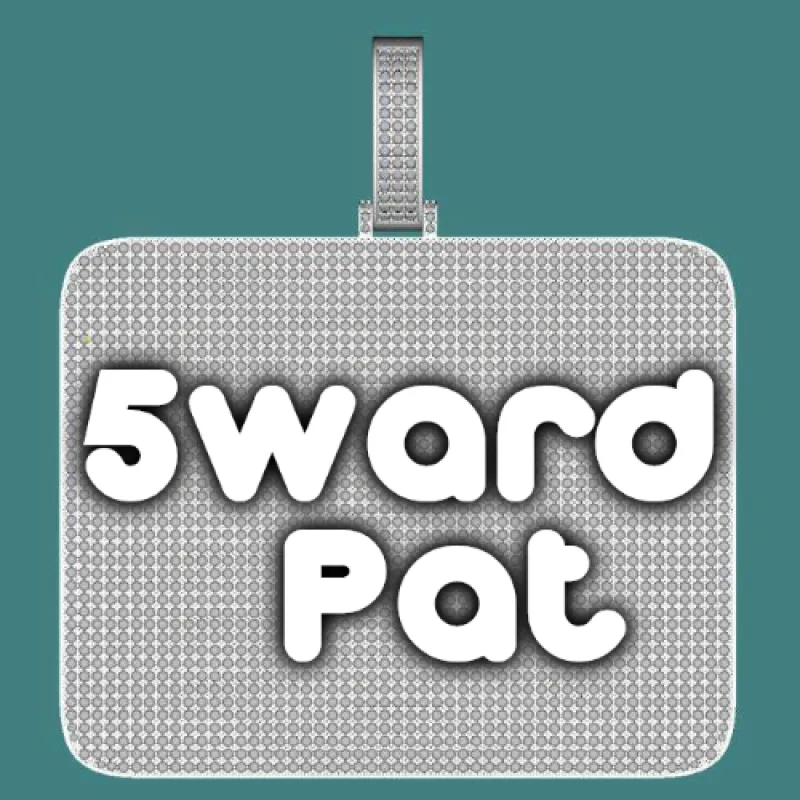 CUSTOM LETTER NECKLACE 3D BIG SQUARE sold by The GUU Shop