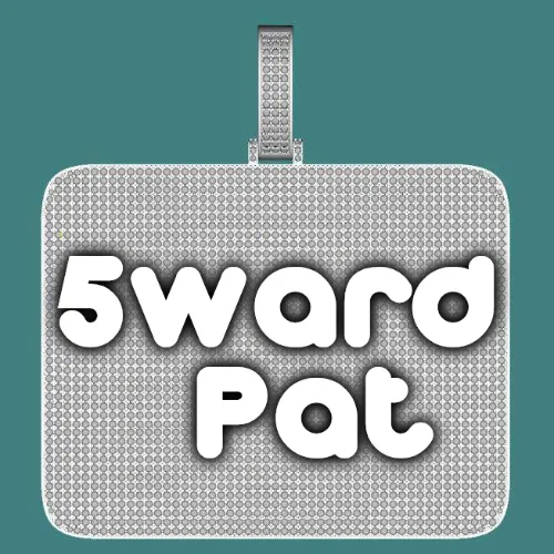 CUSTOM LETTER NECKLACE 3D BIG SQUARE sold by The GUU Shop