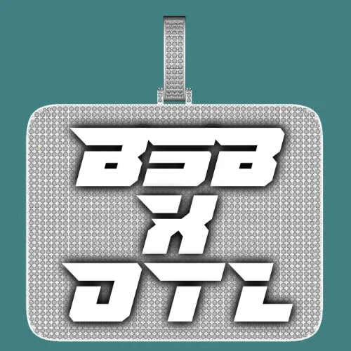 CUSTOM LETTER NECKLACE 3D BIG SQUARE sold by The GUU Shop