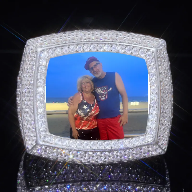 3D CUSTOM PICTURE ICED RING sold by The GUU Shop