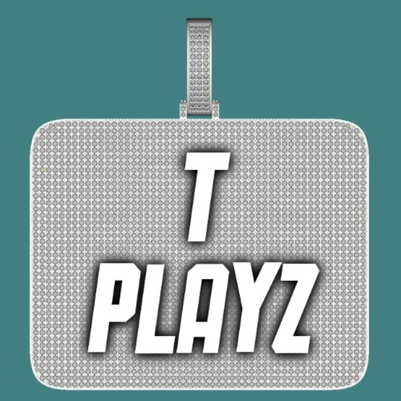 CUSTOM LETTER NECKLACE 3D BIG SQUARE sold by The GUU Shop