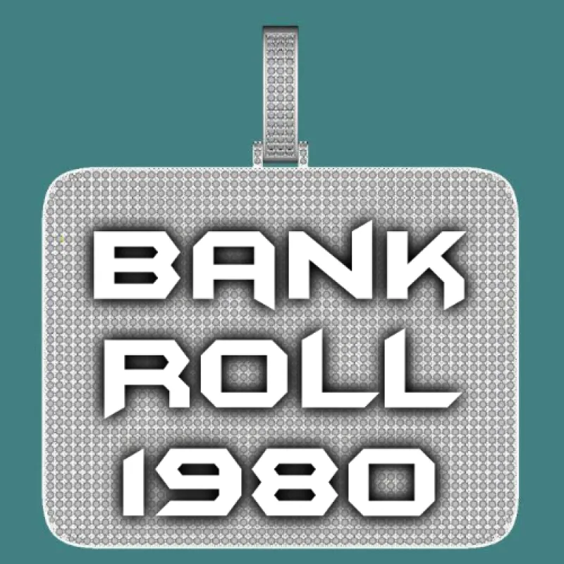 CUSTOM LETTER NECKLACE 3D BIG SQUARE sold by The GUU Shop