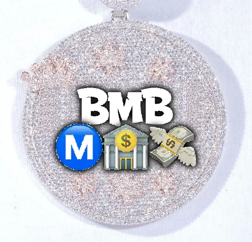 CUSTOM LETTER NECKLACE 3D BIG CROWN DISC sold by The GUU Shop