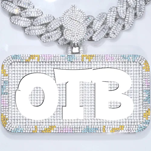 CUSTOM LETTER NECKLACE 3D COLORFUL SQUARE sold by The GUU Shop