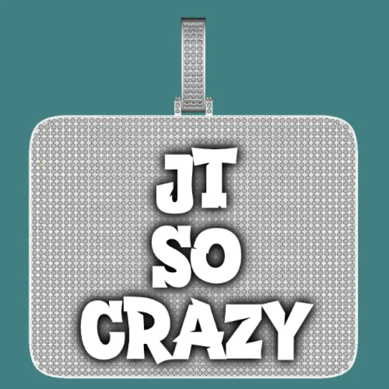 CUSTOM LETTER NECKLACE 3D BIG SQUARE sold by The GUU Shop