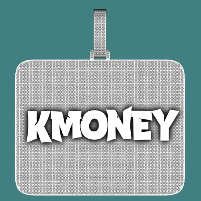 CUSTOM LETTER NECKLACE 3D BIG SQUARE sold by The GUU Shop