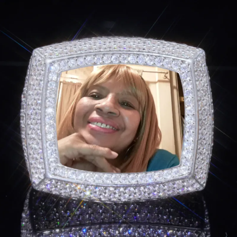 3D CUSTOM PICTURE ICED RING sold by The GUU Shop