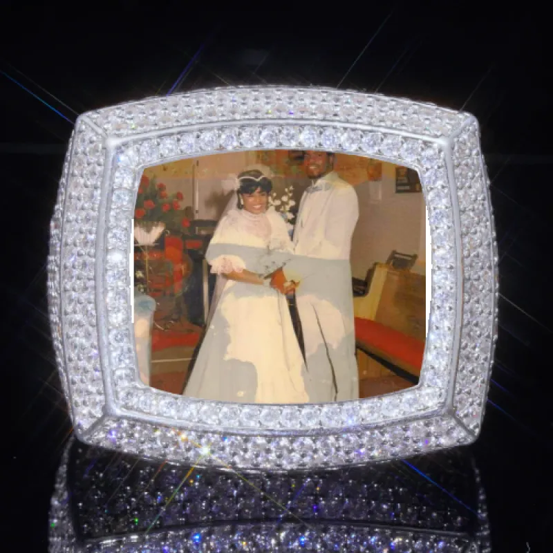 3D CUSTOM PICTURE ICED RING sold by The GUU Shop