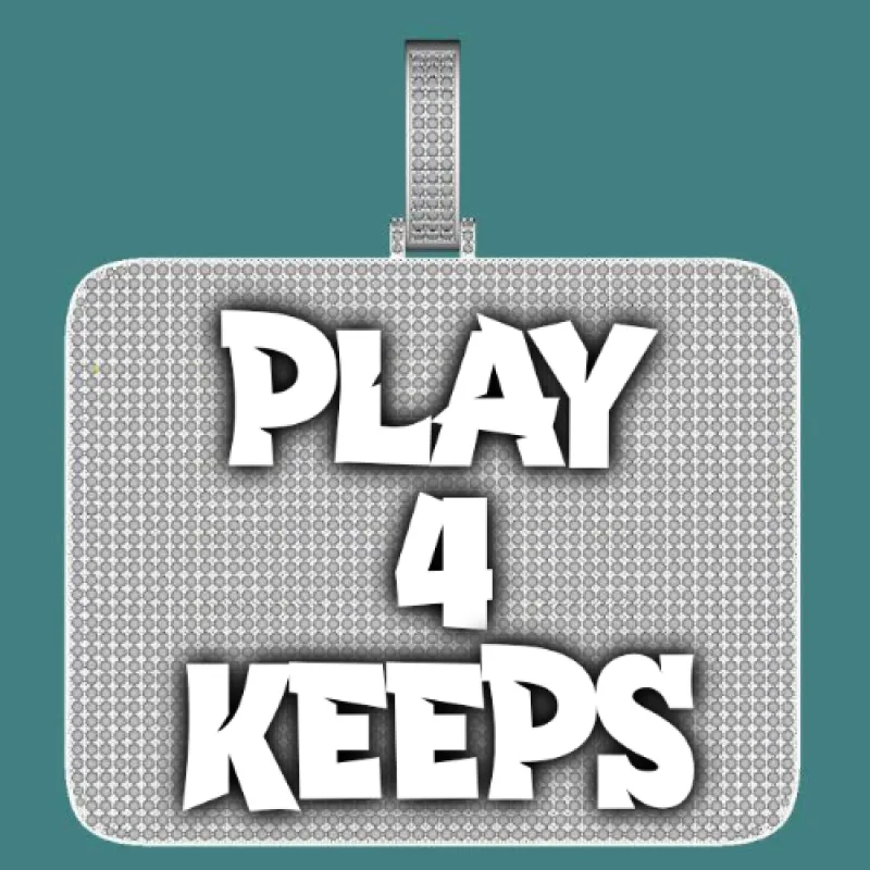 CUSTOM LETTER NECKLACE 3D BIG SQUARE sold by The GUU Shop