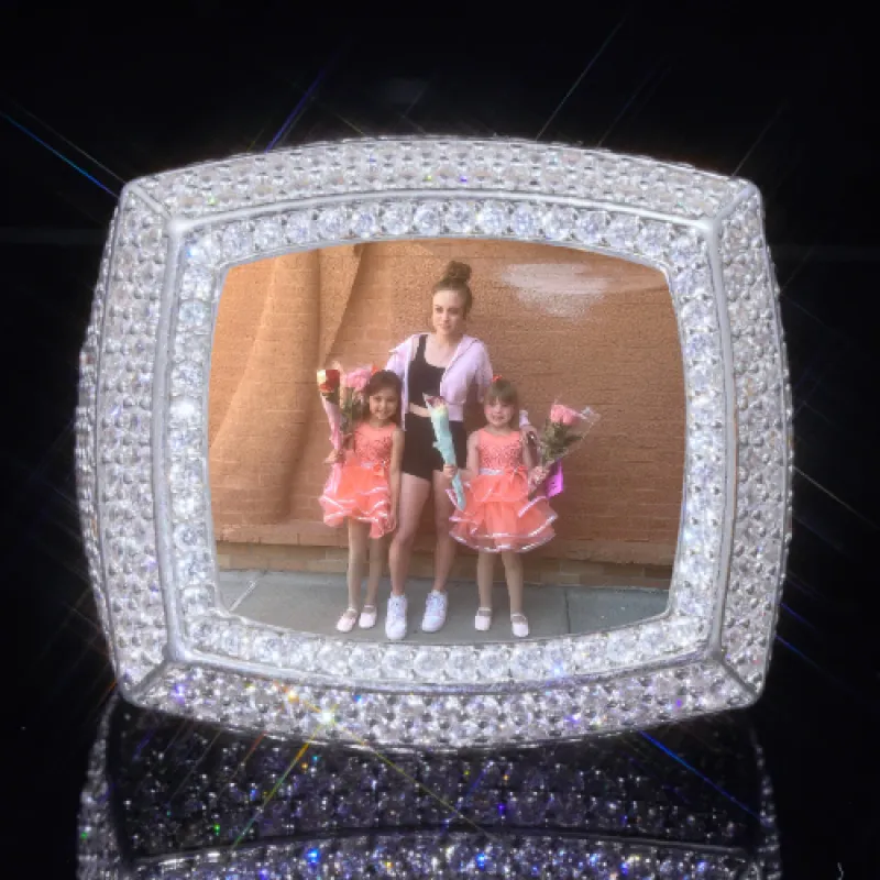 3D CUSTOM PICTURE ICED RING sold by The GUU Shop