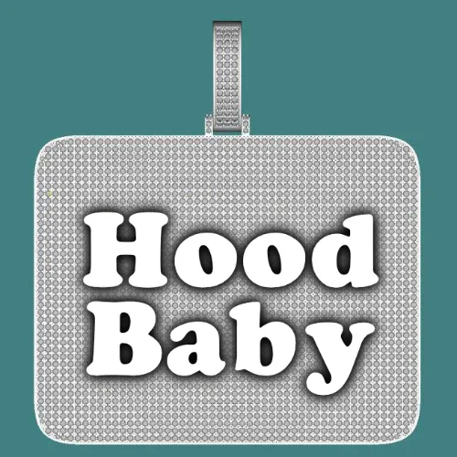 CUSTOM LETTER NECKLACE 3D BIG SQUARE sold by The GUU Shop