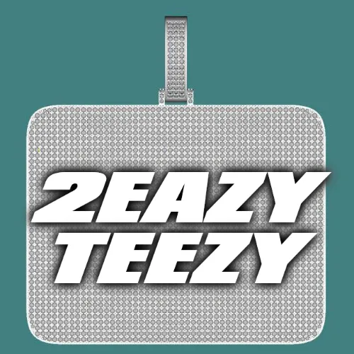 CUSTOM LETTER NECKLACE 3D BIG SQUARE sold by The GUU Shop