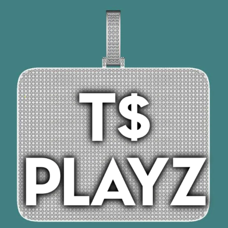 CUSTOM LETTER NECKLACE 3D BIG SQUARE sold by The GUU Shop