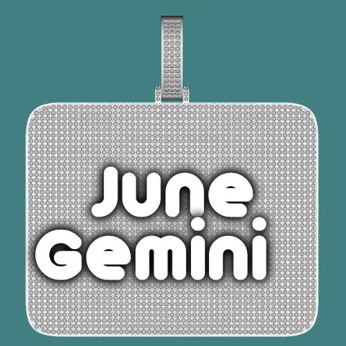 CUSTOM LETTER NECKLACE 3D BIG SQUARE sold by The GUU Shop