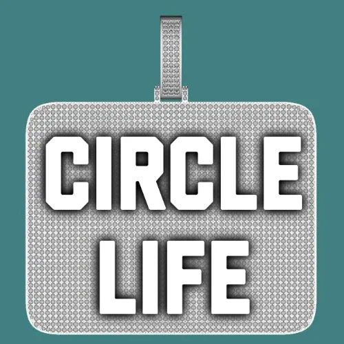 CUSTOM LETTER NECKLACE 3D BIG SQUARE sold by The GUU Shop