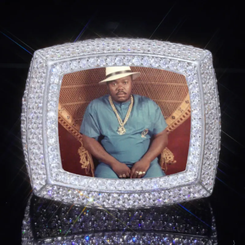 3D CUSTOM PICTURE ICED RING sold by The GUU Shop