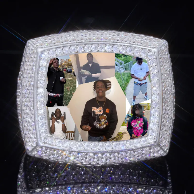 3D CUSTOM PICTURE ICED RING sold by The GUU Shop