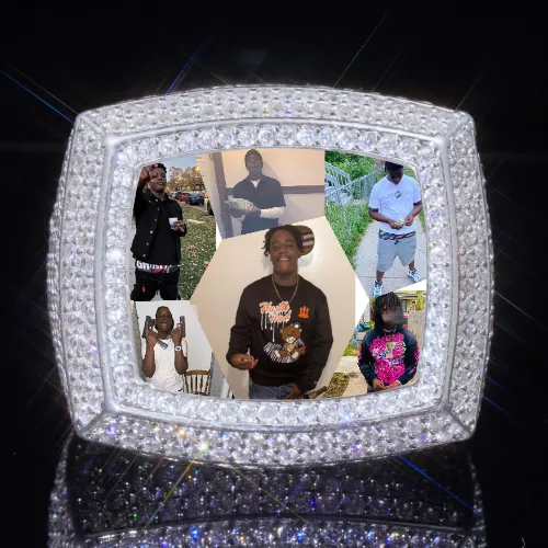 3D CUSTOM PICTURE ICED RING sold by The GUU Shop