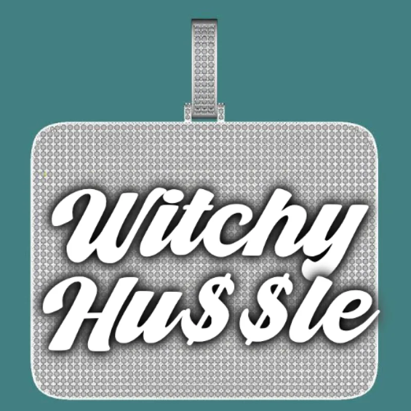 CUSTOM LETTER NECKLACE 3D BIG SQUARE sold by The GUU Shop