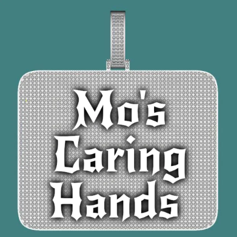 CUSTOM LETTER NECKLACE 3D BIG SQUARE sold by The GUU Shop