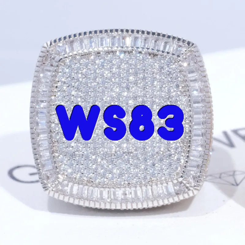 CUSTOM LETTER 3D ICED RING sold by The GUU Shop