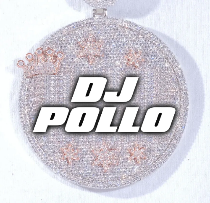 CUSTOM LETTER NECKLACE 3D BIG CROWN DISC sold by The GUU Shop