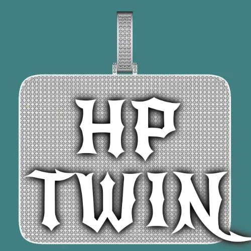 CUSTOM LETTER NECKLACE 3D BIG SQUARE sold by The GUU Shop