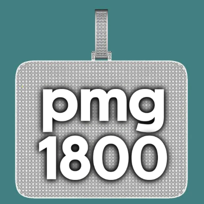 CUSTOM LETTER NECKLACE 3D BIG SQUARE sold by The GUU Shop