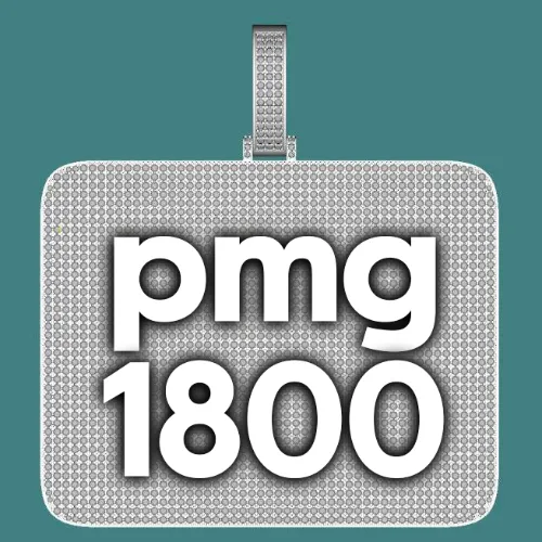 CUSTOM LETTER NECKLACE 3D BIG SQUARE sold by The GUU Shop