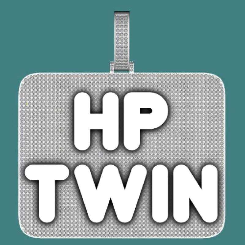 CUSTOM LETTER NECKLACE 3D BIG SQUARE sold by The GUU Shop