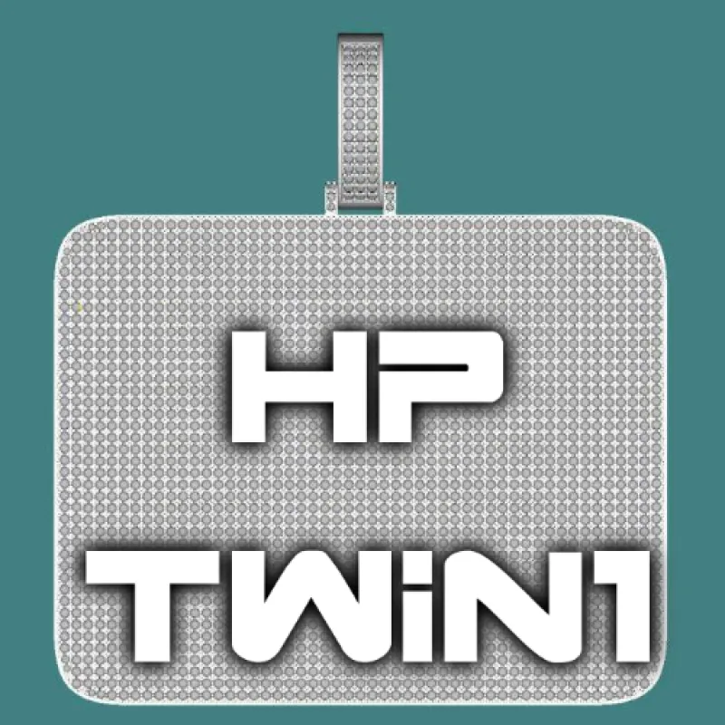 CUSTOM LETTER NECKLACE 3D BIG SQUARE sold by The GUU Shop