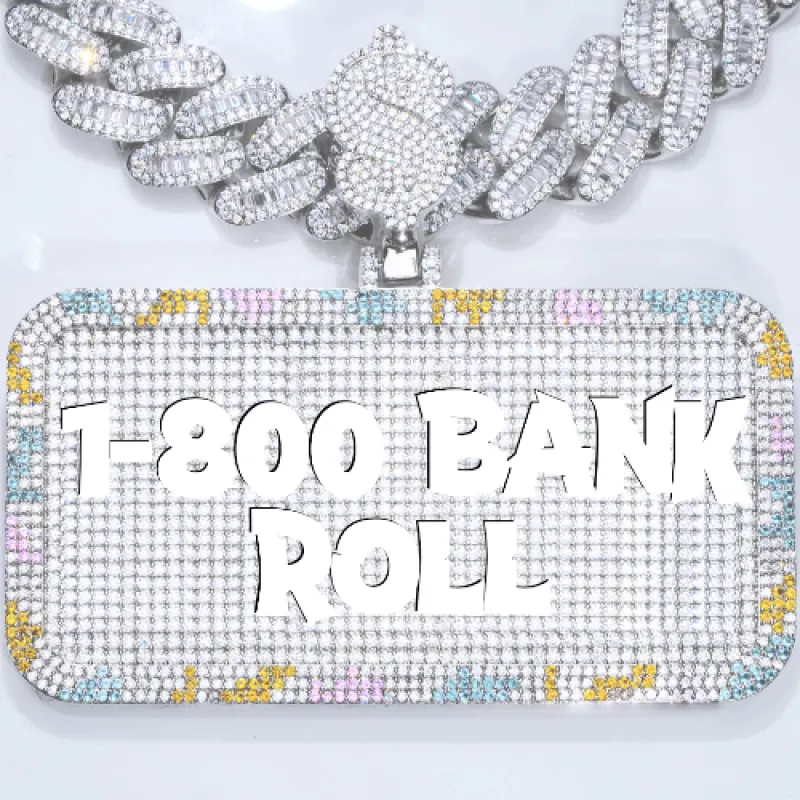 CUSTOM LETTER NECKLACE 3D COLORFUL SQUARE sold by The GUU Shop