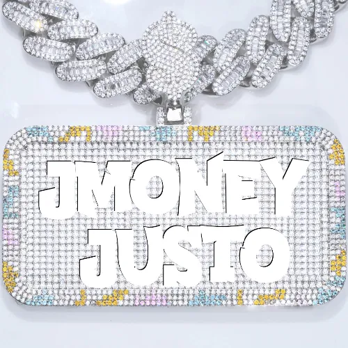 CUSTOM LETTER NECKLACE 3D COLORFUL SQUARE sold by The GUU Shop