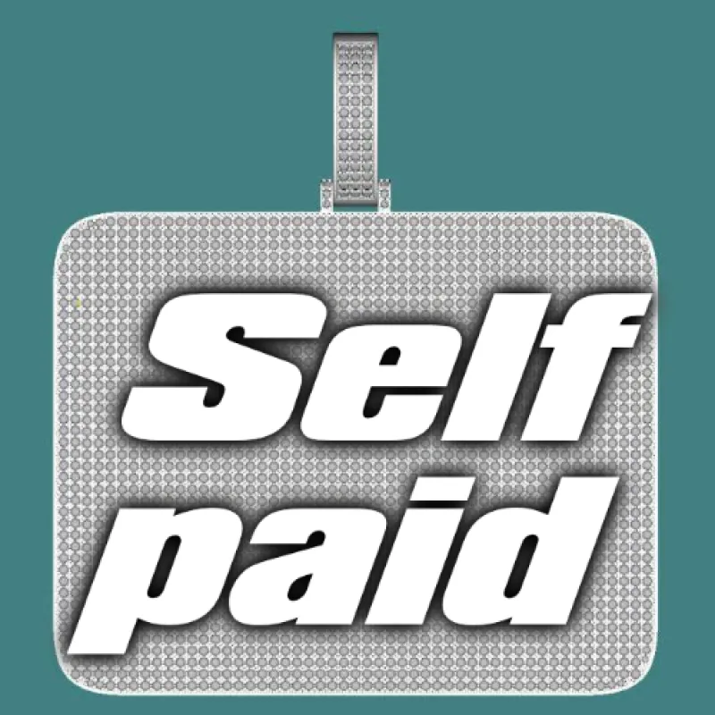 CUSTOM LETTER NECKLACE 3D BIG SQUARE sold by The GUU Shop